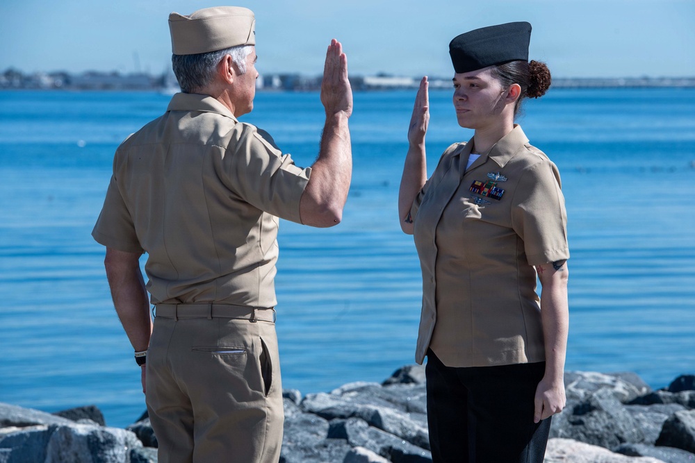 CSG-2 Conducts Reenlistment and Frocking ceremony