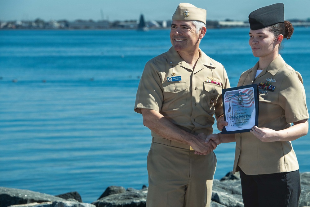 CSG-2 Conducts Reenlistment and Frocking ceremony