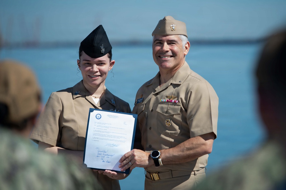 CSG-2 Conducts Reenlistment and Frocking ceremony