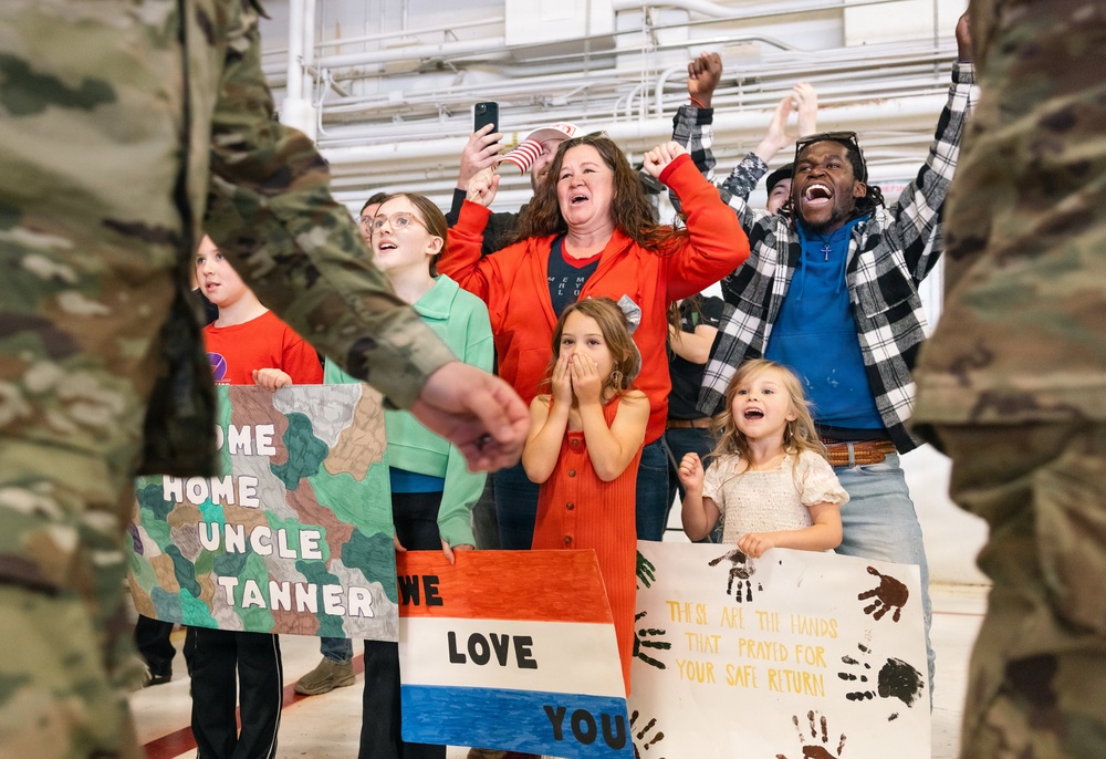 Welcome Home Ceremony for Iowa Red Bulls in Des Moines