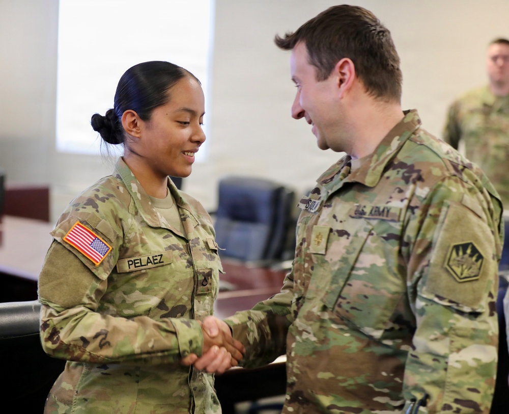 HHC, 336th E-MIB Private to Private 1st Class Promotion Ceremony