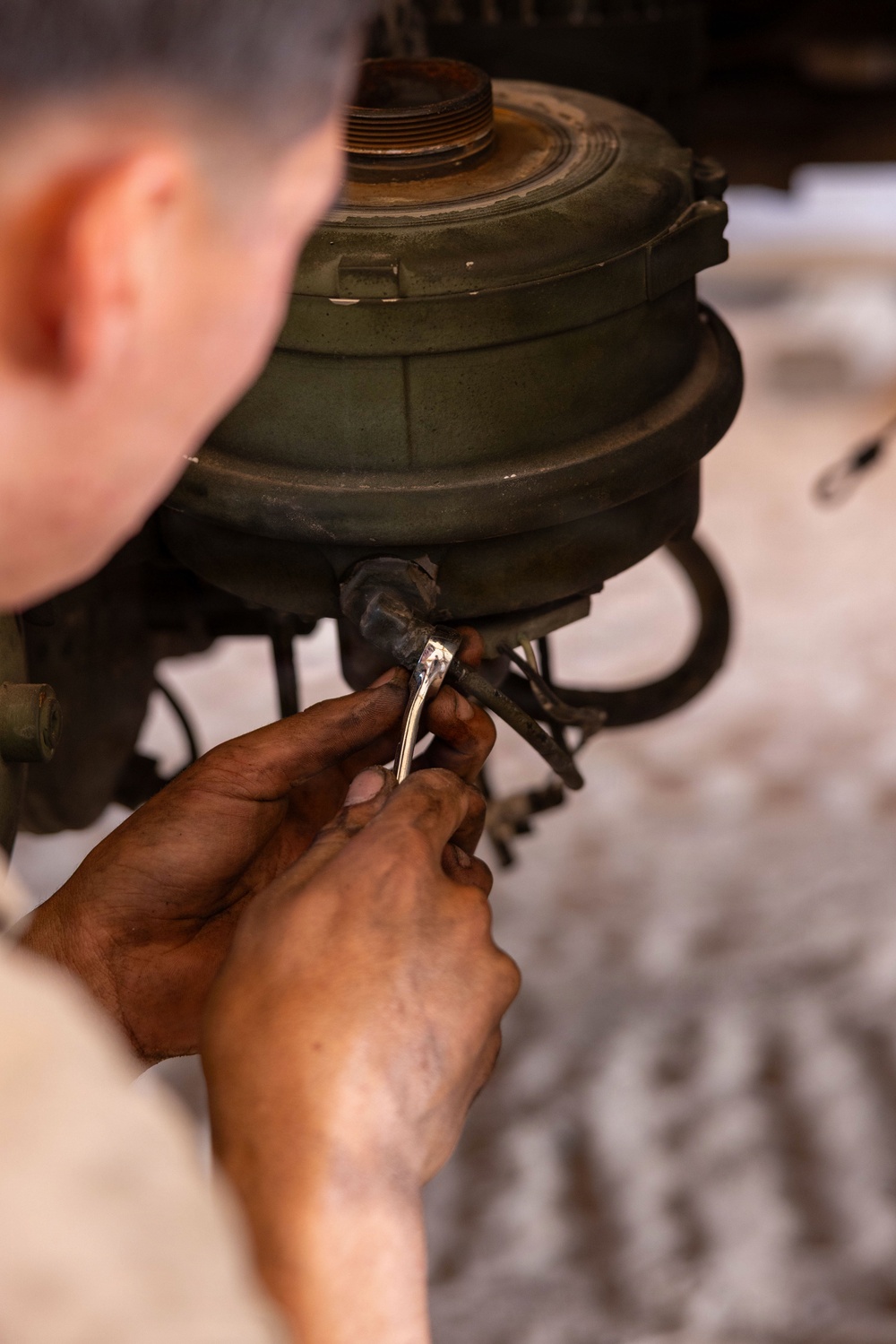 JTF-SB Marines Conduct Preventive Vehicle Maintenance