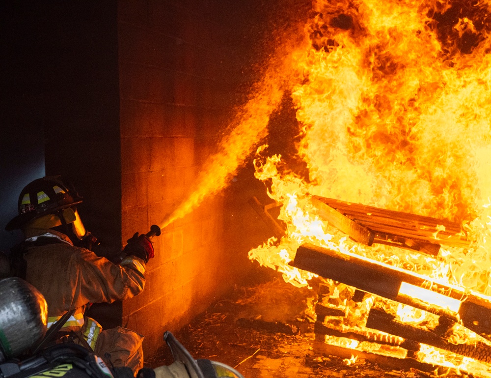 Delaware Air National Guardsmen Conduct Structural Live Fire Training