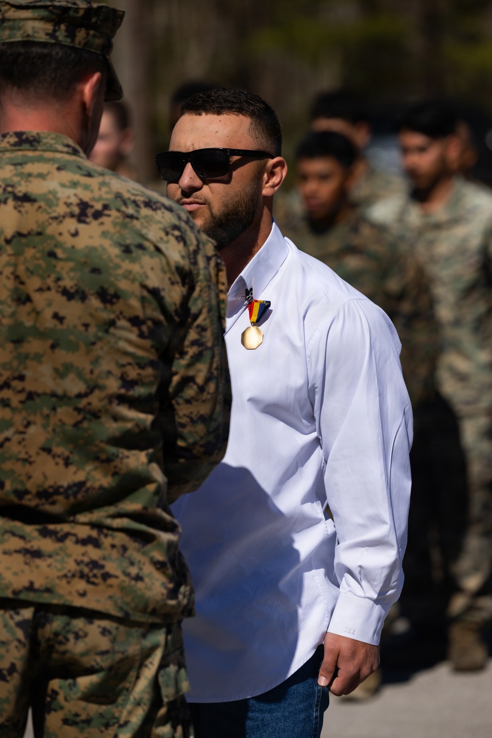 2nd Reconnaissance Battalion Navy and Marine Corps Medal Ceremony