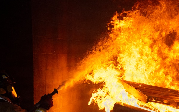 Delaware Air National Guardsmen Conduct Structural Live Fire Training