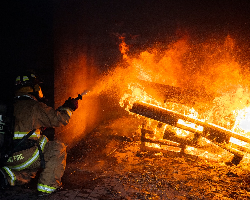 Delaware Air National Guardsmen Conduct Structural Live Fire Training