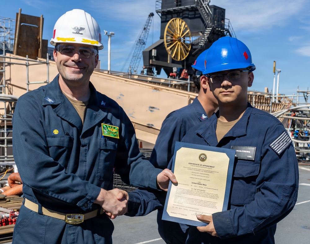 Captains Call Onboard the USS Green Bay