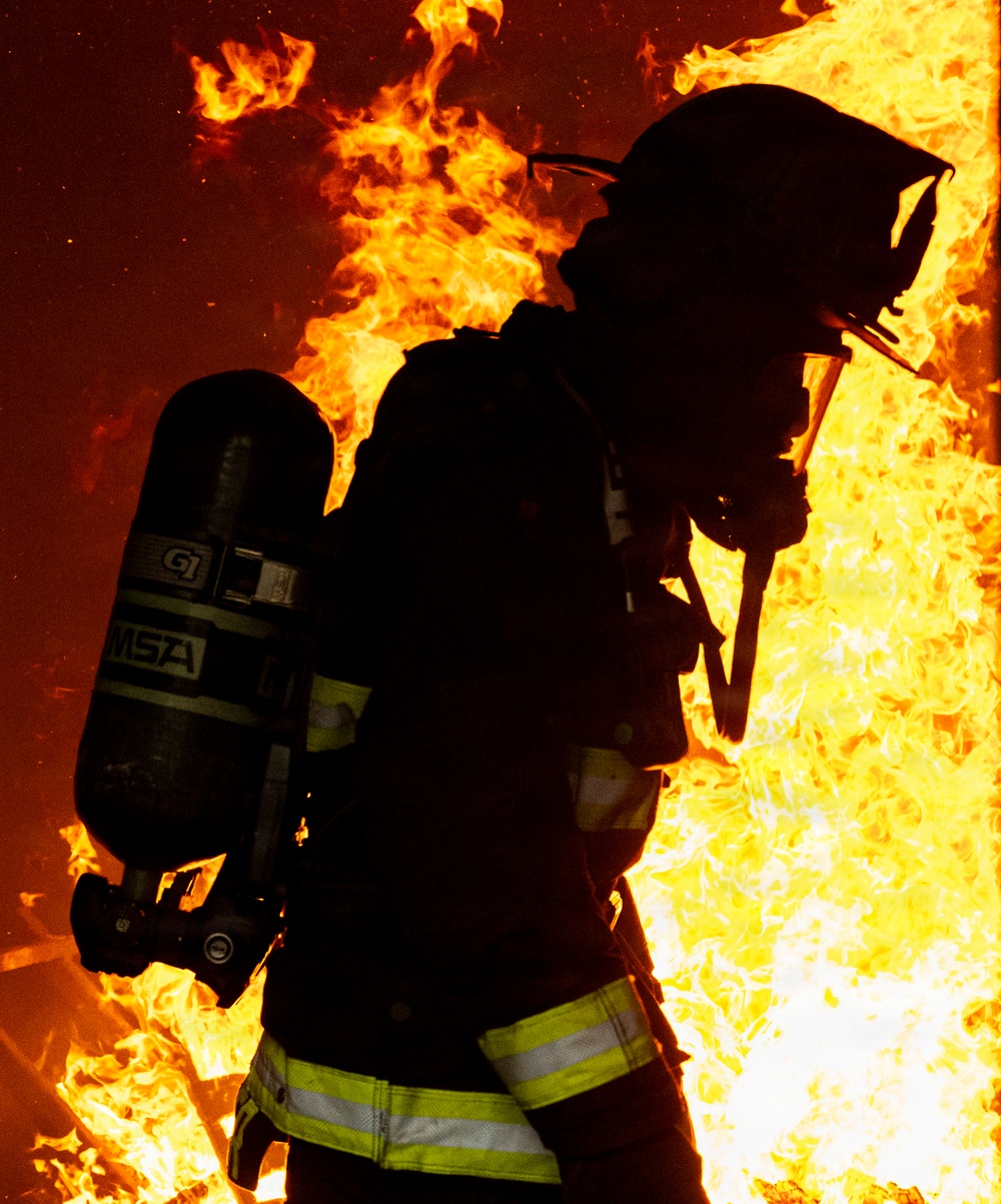 Delaware Air National Guardsmen Conduct Structural Live Fire Training