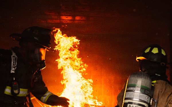 Delaware Air National Guardsmen Conduct Structural Live Fire Training