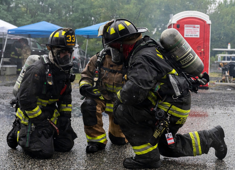 Delaware Air National Guardsmen Conduct Structural Live Fire Training