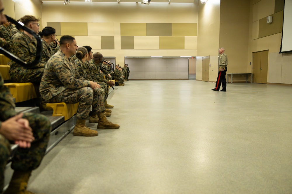The Commandant, Gen. Eric M. Smith visits U.S. Marines at the Curtin Garvey Complex