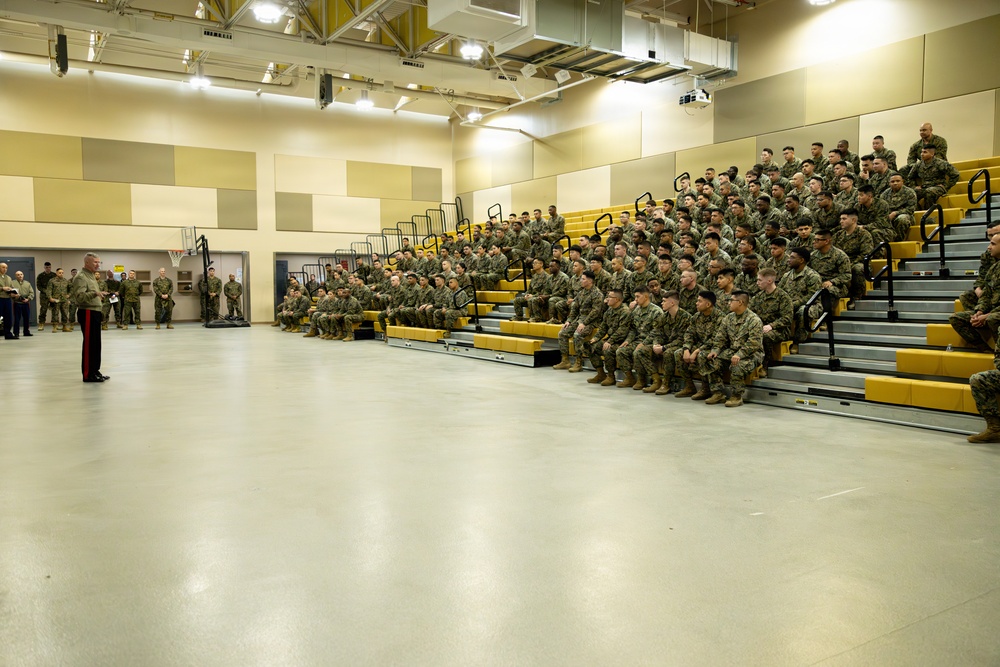 The Commandant, Gen. Eric M. Smith visits U.S. Marines at the Curtin Garvey Complex