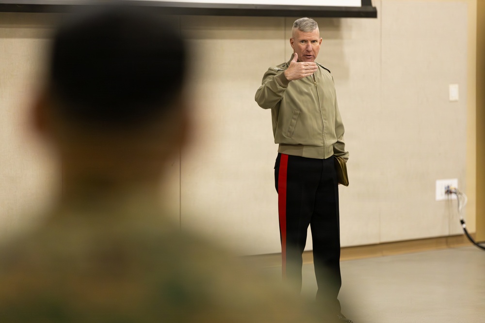 The Commandant, Gen. Eric M. Smith visits U.S. Marines at the Curtin Garvey Complex