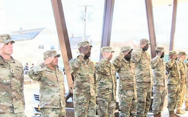 NY National Guard and NY Police Department mark dignified transfer of remains of Major Sorffly Davius