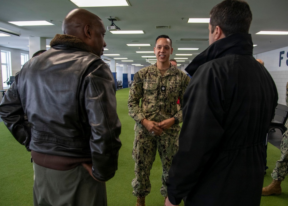 Rear Adm. Stephen Barnett visits RTC