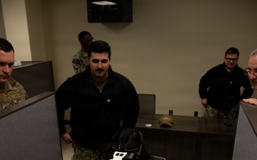 DFAS Staff Tours SWESC's USS Whitehat Training Facility and VIDVR Laboratory