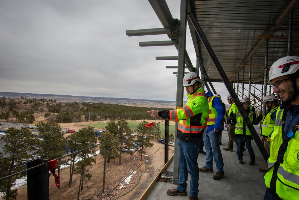 USACE Omaha District Construction Division supervisors site visit to USAFA Prep School dorm