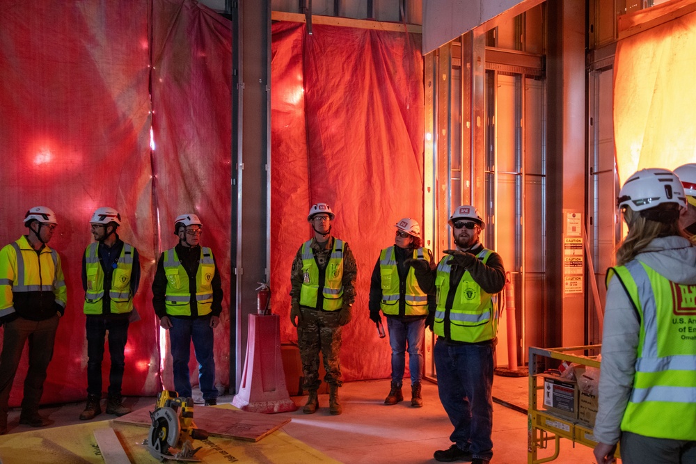 USACE Omaha District Construction Division supervisors site visit to USAFA Prep School dorm
