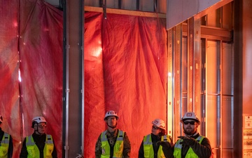 USACE Omaha District Construction Division supervisors site visit to USAFA Prep School dorm