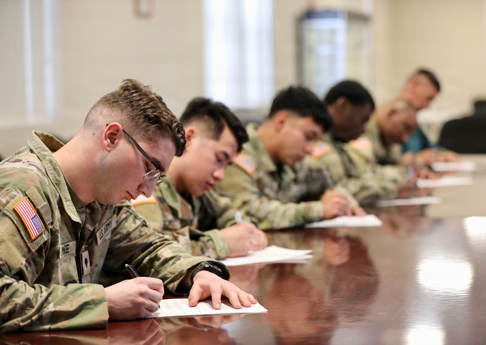 Best Warrior Competition 2026 Written Exam