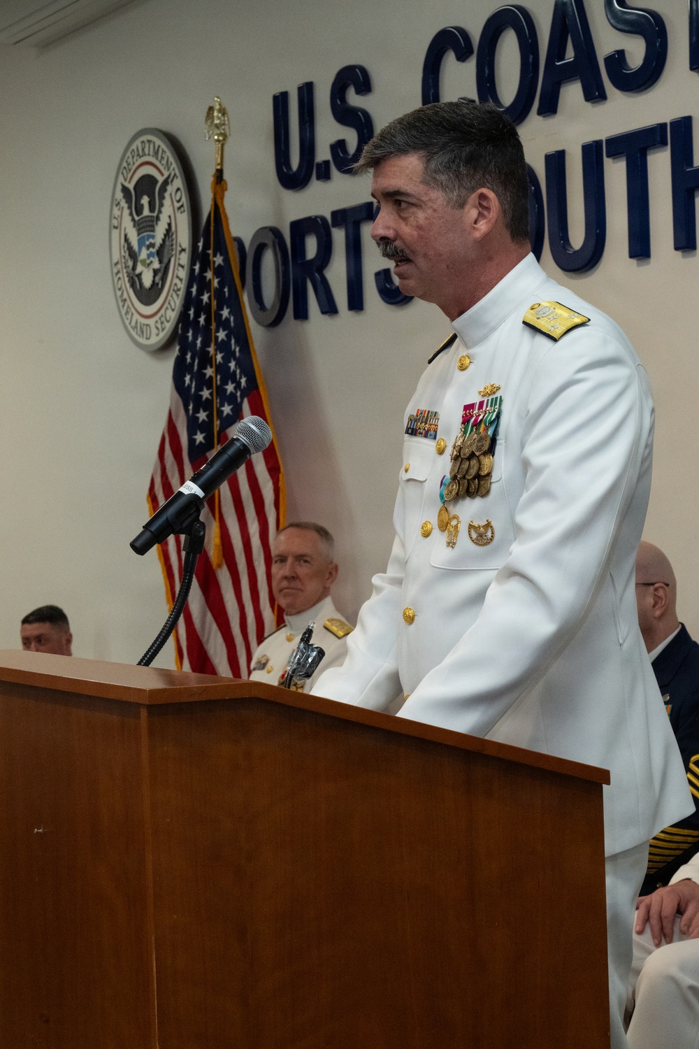 Coast Guard Atlantic Area holds change of command in Virginia