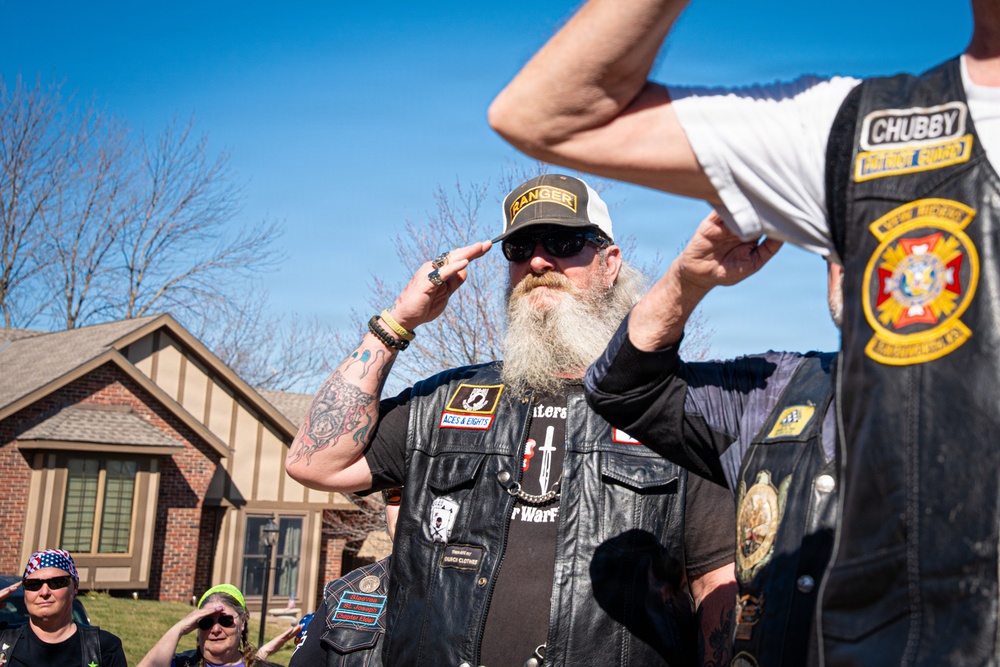 World War II veteran honored with a parade for 102nd birthday