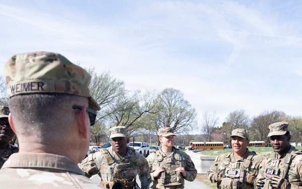 Sergeant Major of the Army visits JTF-DC Soldiers