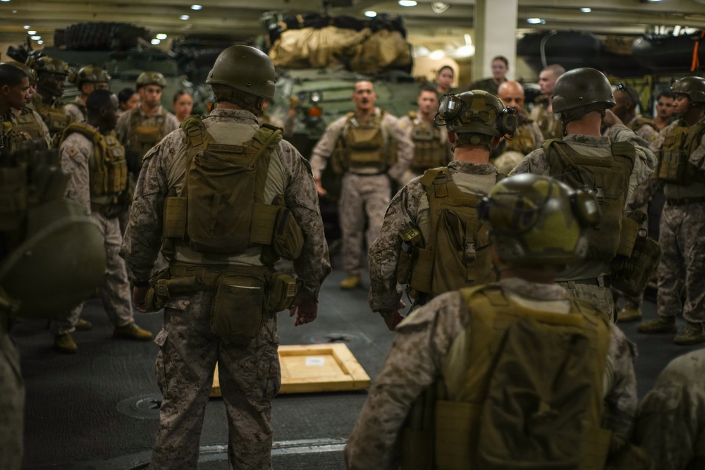 11th MEU Marines Conduct Shipboard Training Exercises