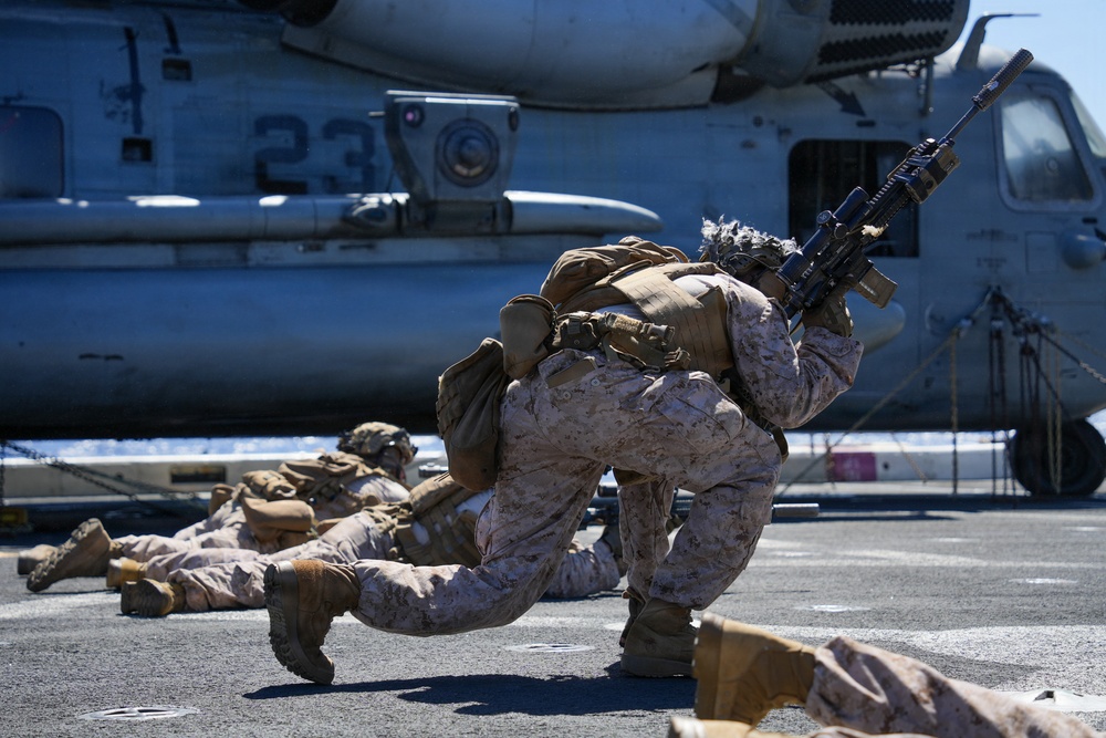 11th MEU Marines Conduct Shipboard Training Exercises