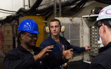 Ronald Reagan Sailors Prepare For Maintenance