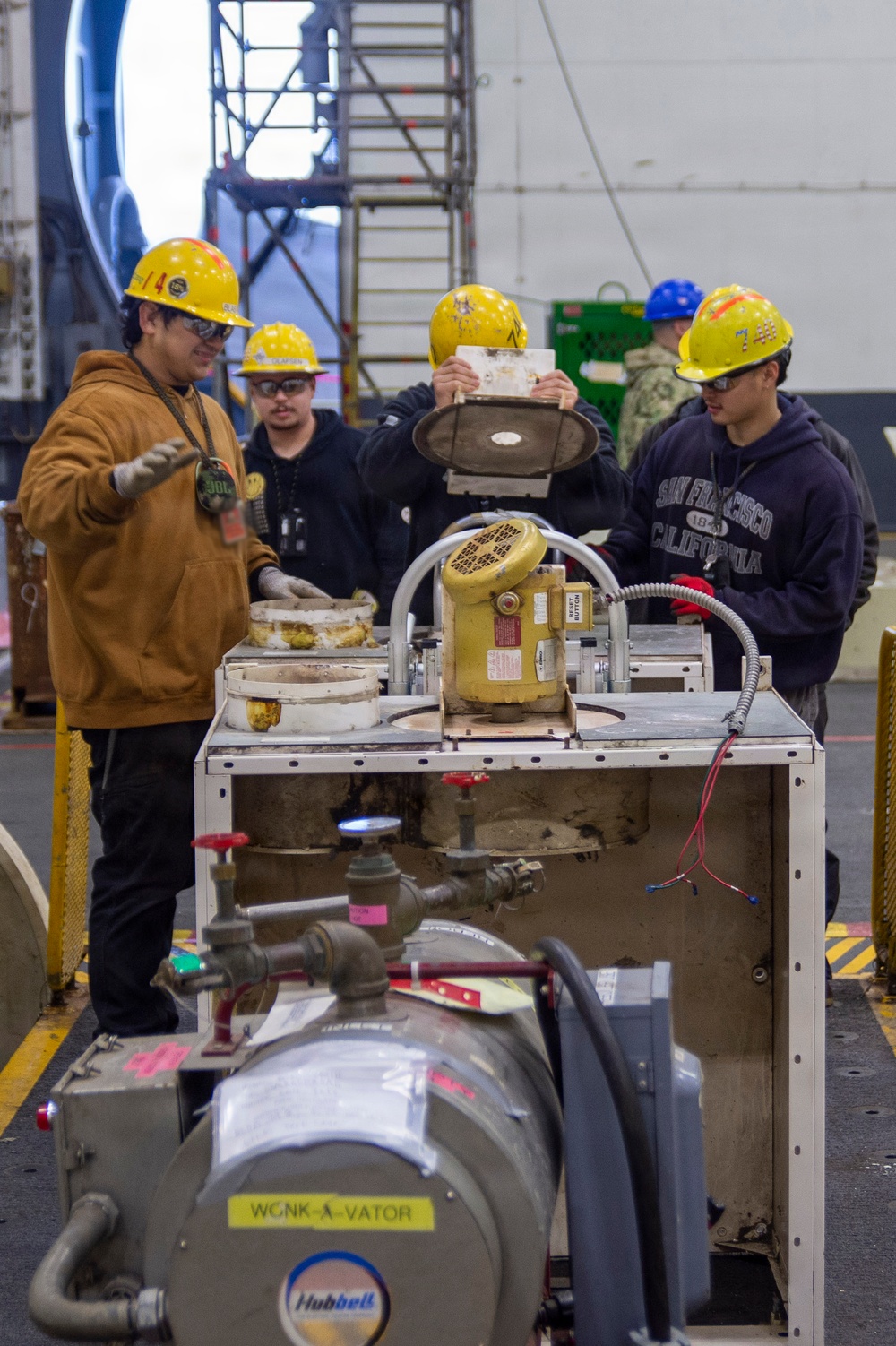 Ronald Reagan Sailors Prepare For Maintenance
