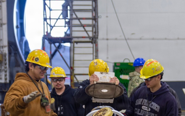 Ronald Reagan Sailors Prepare For Maintenance