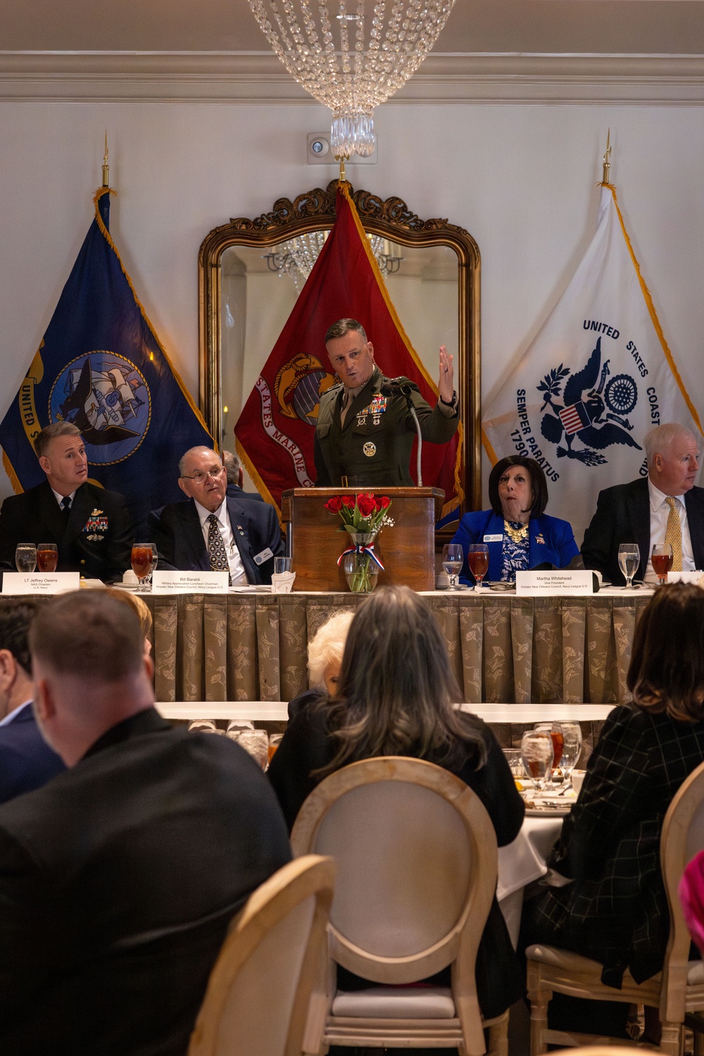 The New Orleans Navy League hosts the annual military appreciation day luncheon with guest of honor Lt. Gen. Anderson IV