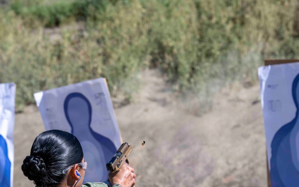 USS America (LHA 6) Sailors Conduct Small Arms Qualification Shoot
