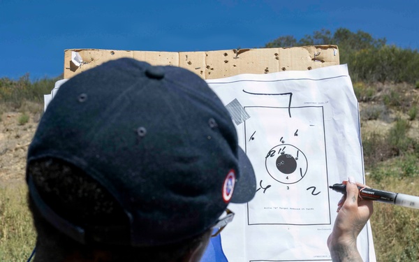 USS America (LHA 6) Sailors Conduct Small Arms Qualification Shoot