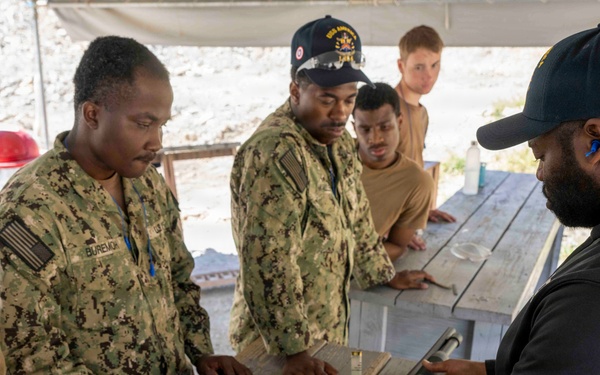 USS America (LHA 6) Sailors Conduct Small Arms Qualification Shoot