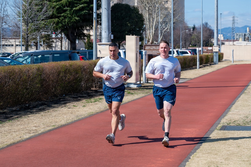USFJ USAF enlisted leaders perform new fitness assessment