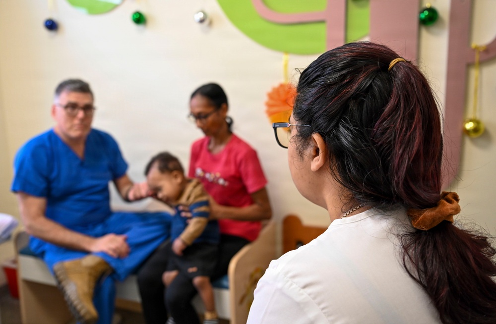 Side by side, pediatric care in Guyana during LAMAT 2026
