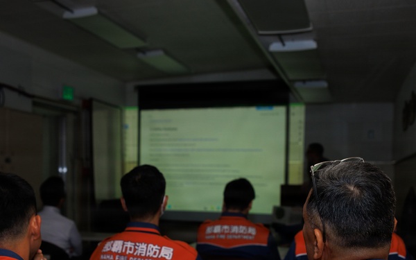 MCIPAC EOD trains Japan Coast Guard and Naha Fire Department