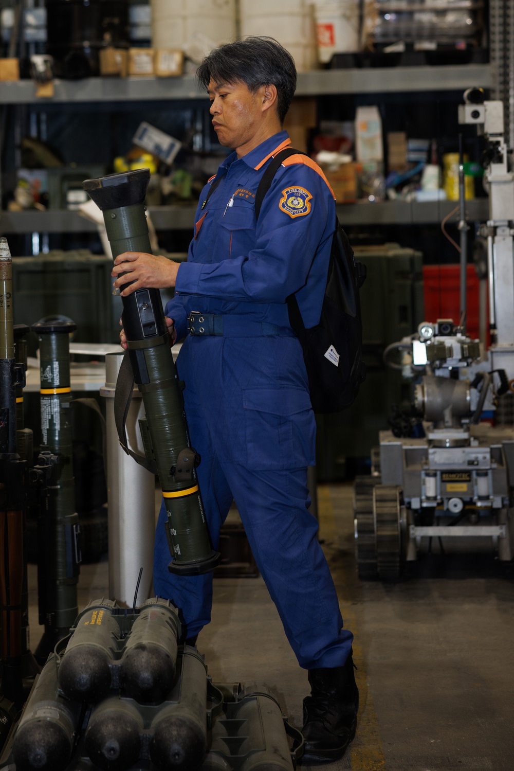 MCIPAC EOD trains Japan Coast Guard and Naha Fire Department