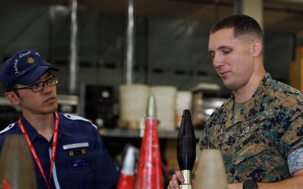 MCIPAC EOD trains Japan Coast Guard and Naha Fire Department