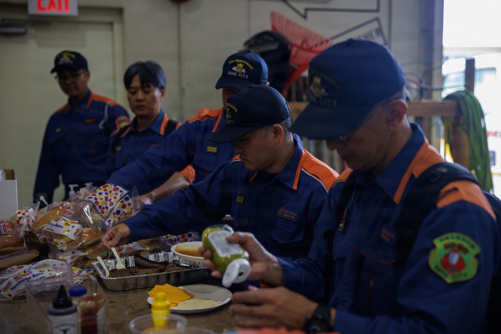 MCIPAC EOD trains Japan Coast Guard and Naha Fire Department