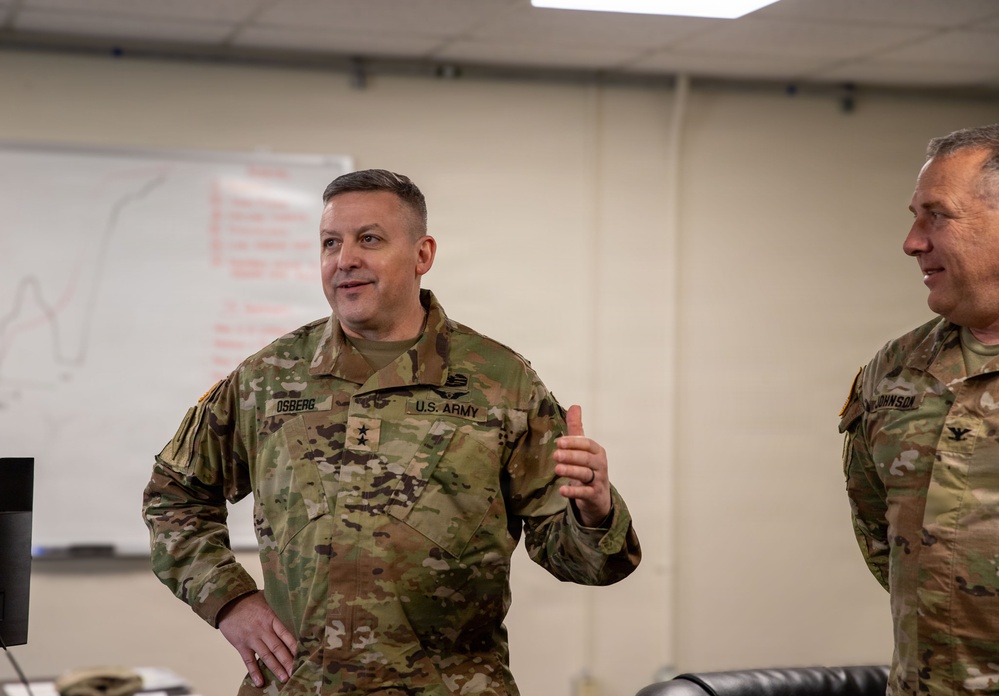 Capt. Donbosco A. Hein and Sgt. Eugene P. Arbis of the 498th CSSB received the Army Achievement Medal (AAM) from Maj. Gen. Justin W. Osberg, deputy combined rear area coordinator, United States Forces Korea (USFK) on Mar. 24.