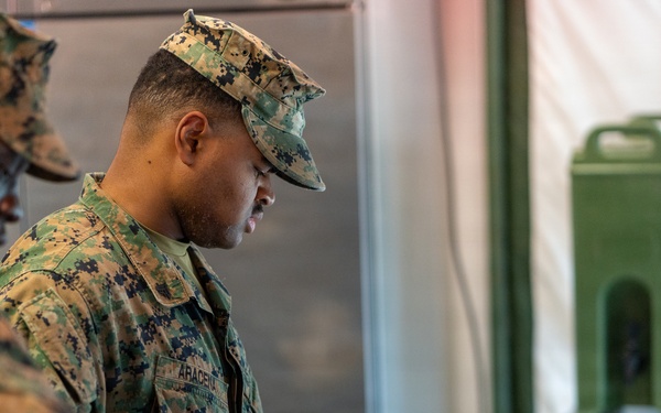 KMEP 26.1: Food Service Marines Cook in Expeditionary Field Kitchen