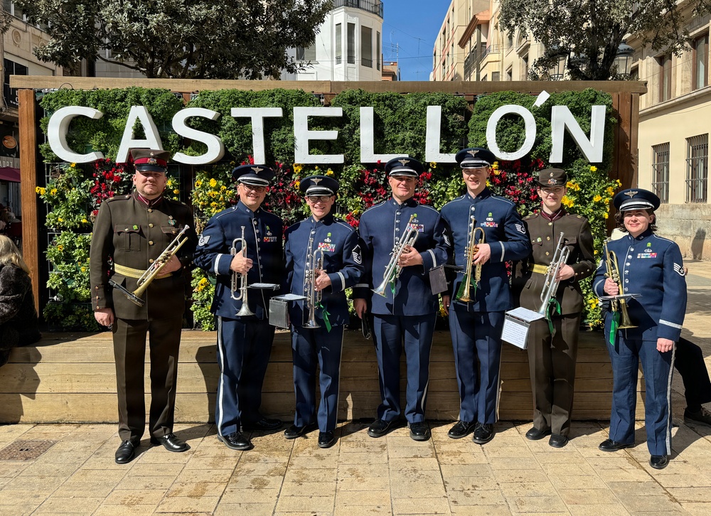 USAFE-AFAFRICA Band Performs in the Castellón de la Plana Magdalena Festival