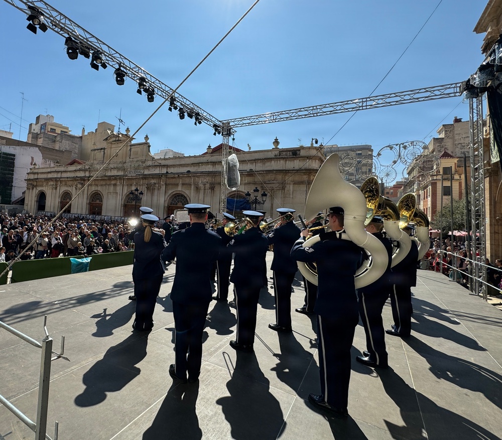 USAFE-AFAFRICA Band Performs in the Castellón de la Plana Magdalena Festival