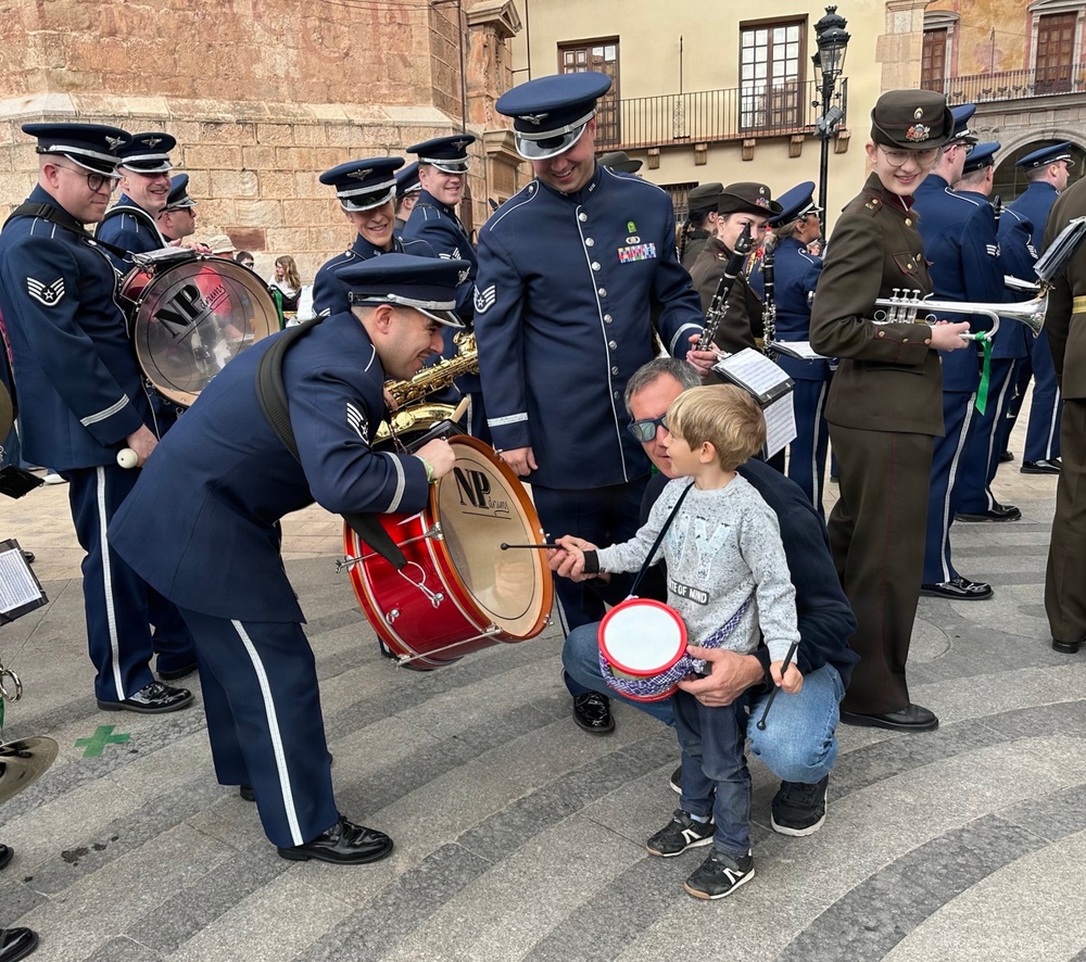 USAFE-AFAFRICA Band Performs in the Castellón de la Plana Magdalena Festival