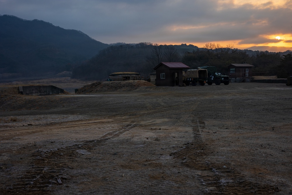 U.S. Marines with 3/12 Shoot Dismounted Crew Served Weapons