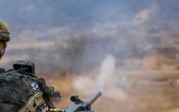 U.S. Marines with 3/12 Shoot Dismounted Crew Served Weapons