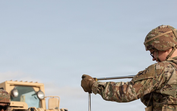 Soldiers conduct sustainment operations during Operation Epic Fury